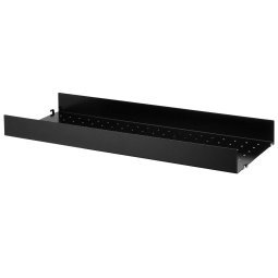 Metal shelf high edge 78x20 1-pack zwart