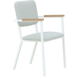 Co Armchair stoel met wit frame Kvadrat Hallingdal 65 - 110