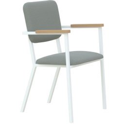 Co Armchair stoel met wit frame Kvadrat Hallingdal 65 - 153