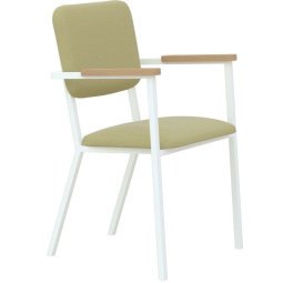 Co Armchair stoel met wit frame Kvadrat Hallingdal 65 - 407