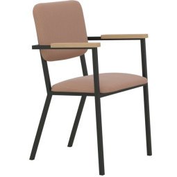 Co Armchair stoel met zwart frame Steelcut Trio - 515