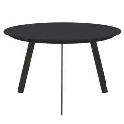 New Co coffee table 70 zwart onderstel, zwarte lak