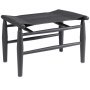 Aluminium Triangle ottoman black, ardoise