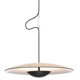 Ginger hanglamp Ø42 LED DALI eiken/wit