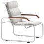 S35 N all seasons fauteuil wit met kussen nature