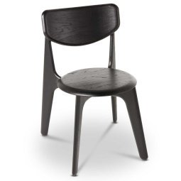 Slab Side chair stoel zwart