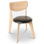 Slab Side chair stoel gestoffeerd naturel