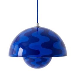 FlowerPot VP1 hanglamp Ø23 Cobalt Blue/Twilight
