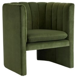 Loafer SC23 fauteuil, Velvet groen