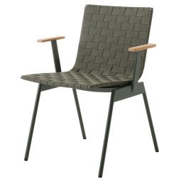 Ville tuinstoel met armleuningen Bronze Green