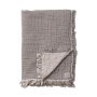 Cotton Throw SC32 plaid 140x210 Cloud & Slate