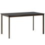 Drip HW58 tafel 140x80 bronze onderstel black fenix 