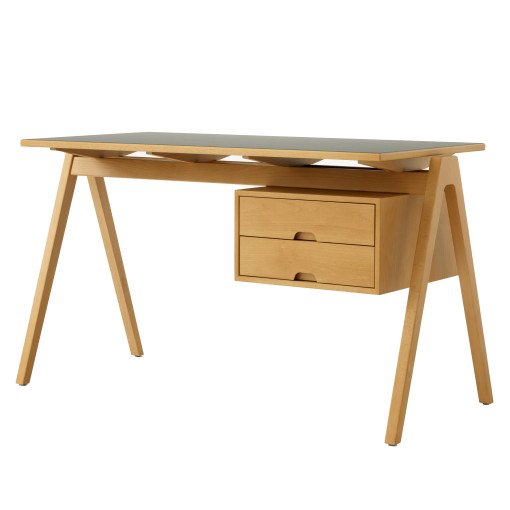 Daystak RD3 bureau beuken met zwart fineer