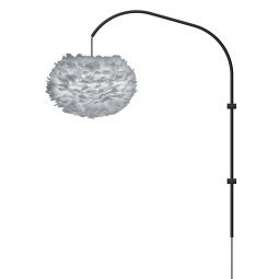 Eos Medium Single wandlamp zwart armatuur