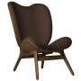 A Conversation Piece Tall fauteuil donker eiken, Teddy Brown