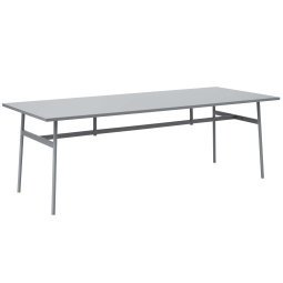 Union tafel 220x90 grijs