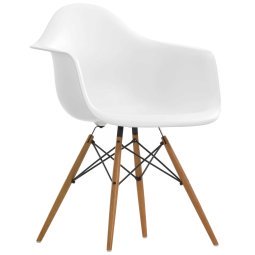 Eames DAW stoel essen onderstel, White