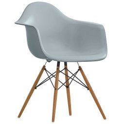 Eames DAW stoel essen onderstel, Ice Grey