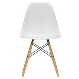 Eames DSW stoel met essen onderstel, Cotton White