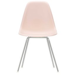 Eames DSX stoel verchroomd onderstel, Pale Rose