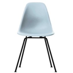 Eames DSX stoel zwart gepoedercoat onderstel, Ice Grey