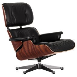 Eames Lounge chair fauteuil (klassieke afmeting) Palissander