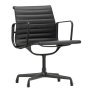 Aluminium Chair Black EA 108 zwart leer