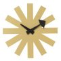 Asterisk Clock klok Ø25 messing