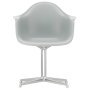 Eames DAL stoel gepolijst aluminium onderstel, Light Grey