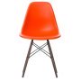 Eames DSW stoel donker esdoorn onderstel, Poppy Red