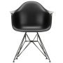 Eames DAR stoel zwart gepoedercoat onderstel, Deep Black