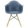 Eames DAW stoel essen onderstel, Sea Blue