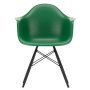 Eames DAW stoel zwart esdoorn onderstel, Emerald