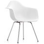 Eames DAX stoel verchroomd onderstel, White