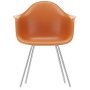 Eames DAX stoel verchroomd onderstel, Rusty Orange