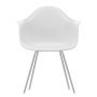 Eames DAX stoel verchroomd onderstel, Cotton White