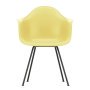 Eames DAX stoel zwart gepoedercoat onderstel, Citron