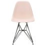 Eames DSR stoel zwart gepoedercoat onderstel, Pale Rose