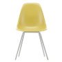 Eames DSX Fiberglass stoel chroom, light ochre