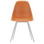 Eames DSX stoel verchroomd onderstel, Rusty Orange