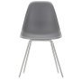 Eames DSX stoel verchroomd onderstel, Granite Grey