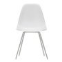 Eames DSX stoel verchroomd onderstel, Cotton White