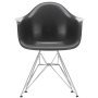 Eames DAR Fiberglass stoel chroom, elephant hide grey