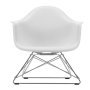 Eames LAR loungestoel verchroomd onderstel, Cotton White