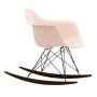 Eames RAR schommelstoel esdoorn donker onderstel, Pale Rose