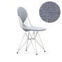 Eames Wire Chair DKR-2 stoel verchroomd onderstel Hopsak 74