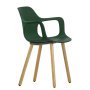 Hal Armchair Wood stoel naturel eiken onderstel, ivy