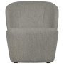 Lofty fauteuil bouclé grijs