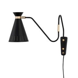 Cone wandlamp zwart