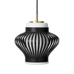 Opal Lamella hanglamp Ø26 zwart